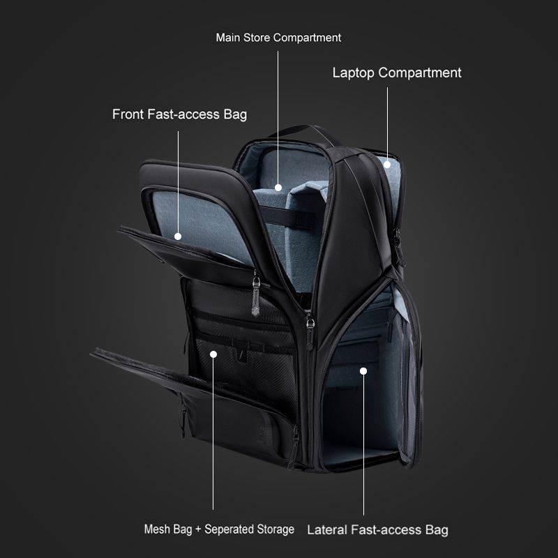 Arctic Hunter B00575 – Pasta Executiva Resistente à Água com Compartimento para Laptop 15.6” | GREY / BLACK - Image 3