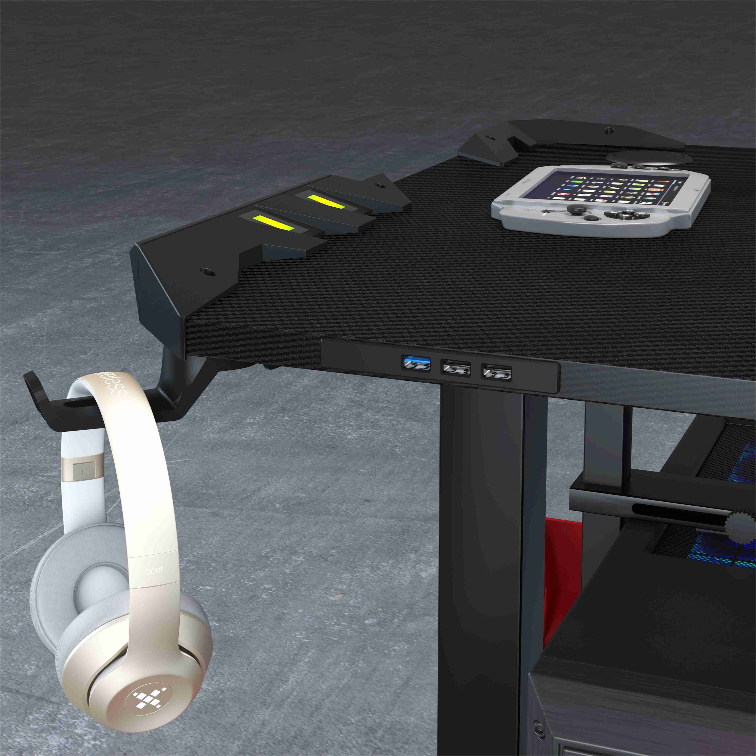 Electronic Standing Desk GT‑022 – Mesa Gamer Ajustável c/ LED RGB - Image 3