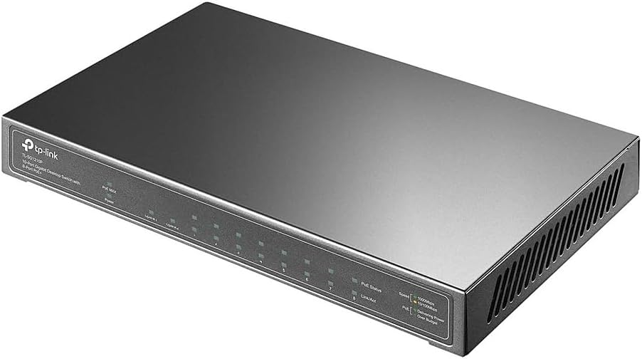 🖧 TP‑Link TL‑SG1210P – Switch Gigabit com 8 Portas PoE+ (Desktop/Rack)