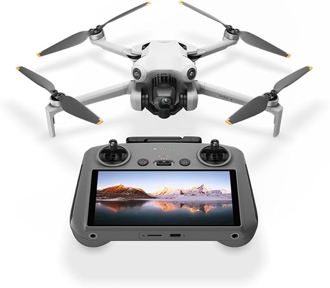 DJI Mini 4 Pro com Controlador RC-N2 – Drone Dobrável com Câmera 4K, Sensor de Obstáculos e Transmissão de Longo Alcance