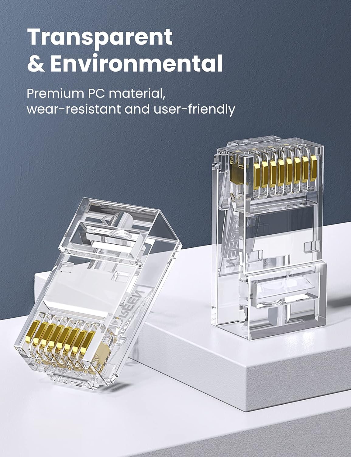 UGREEN Conector RJ45 Cat6 – Pacote com 100 Unidades (Modelo 60558) - Image 4