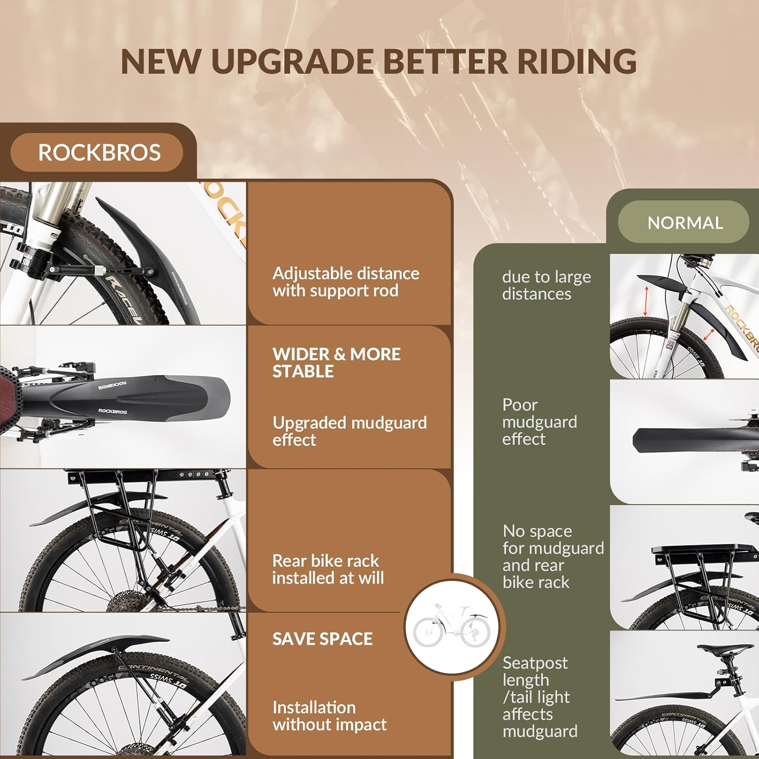 QAINKUN Guarda-lamas para Ciclismo Mountain Bike – 28210008002 - Image 5