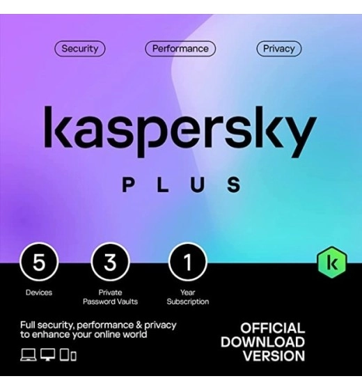 Kaspersky Plus Internet Security – 5 Dispositivos – 1 Ano