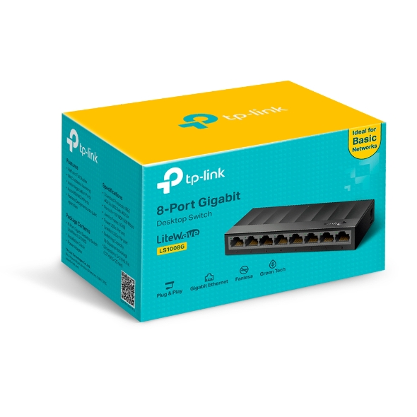TP-Link LS1008G – Switch Gigabit de 8 Portas RJ45