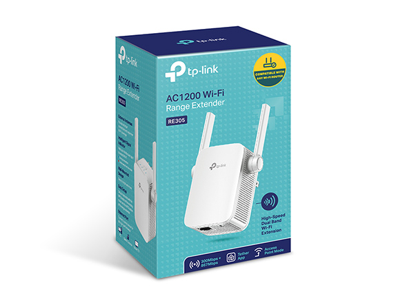 TP‑Link RE305 – AC1200 Mesh Wi‑Fi Range Extender