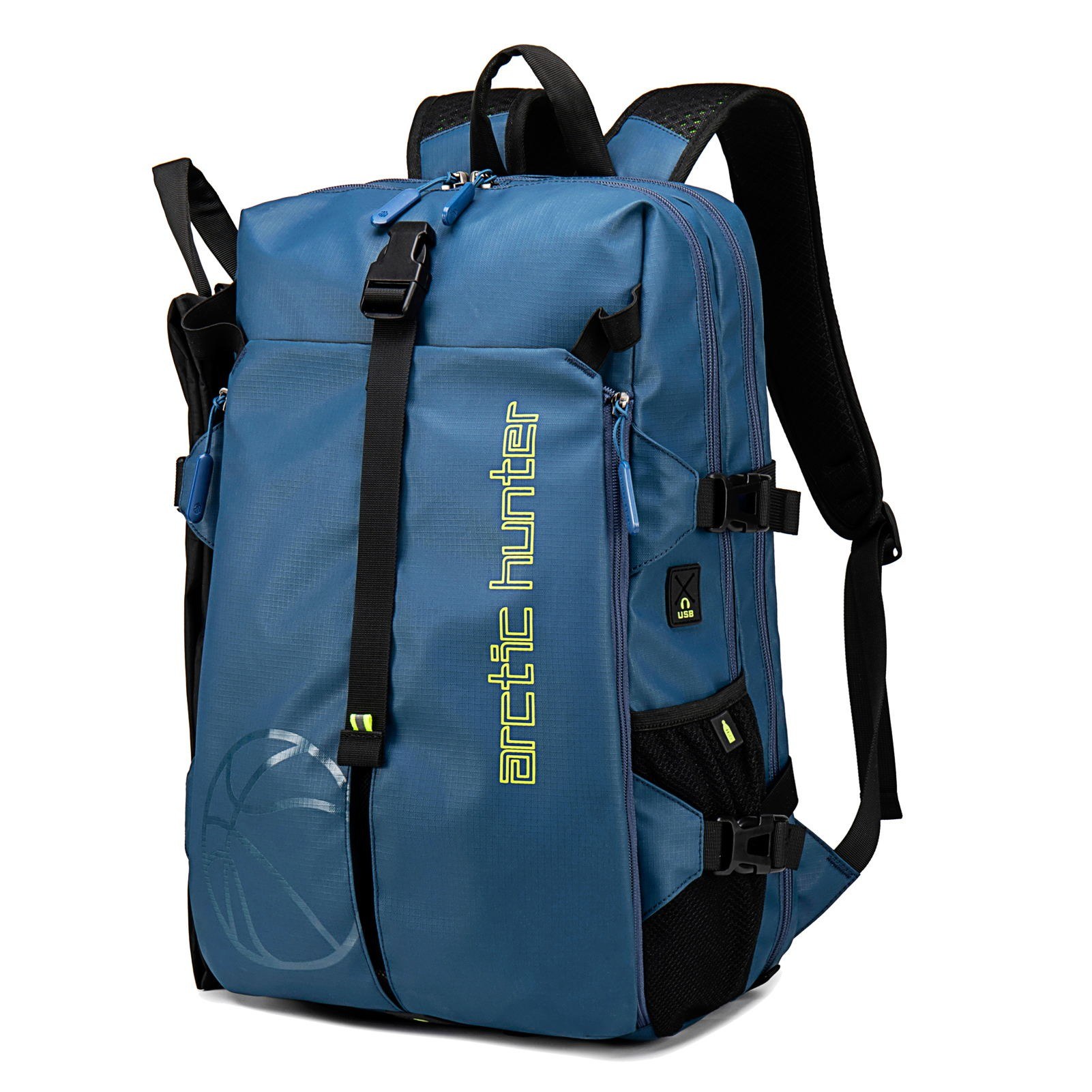 Arctic Hunter B00391 – Mochila Anti-Roubo à Prova d’Água (Blue/Grey)