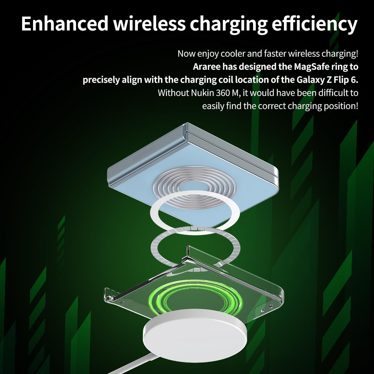 Capa Transparente Araree Nukin 360º M com MagSafe para Samsung Galaxy Z Flip6 - Image 3