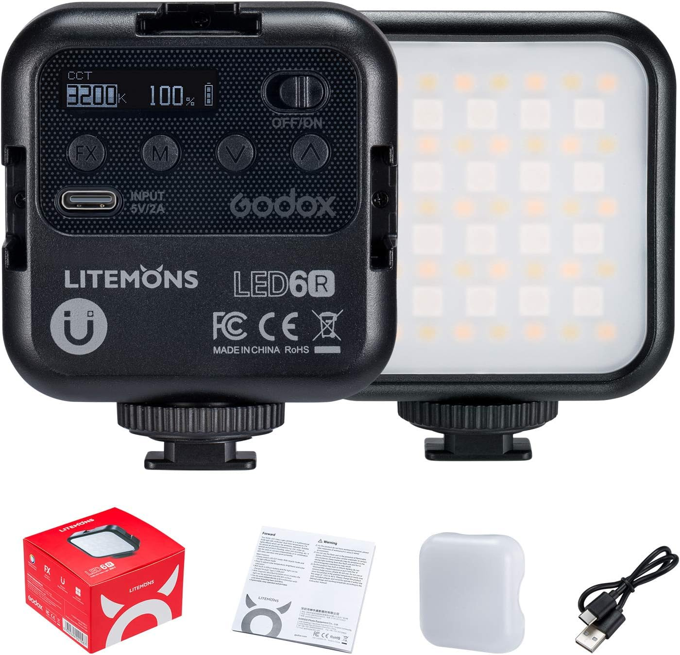 Godox LITEMONS LED6R RGB Pocket-Size LED Video Light