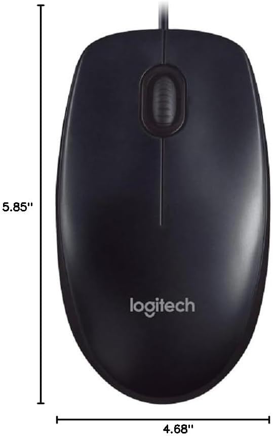 Logitech M90 Wired USB Optical Mouse - Image 3