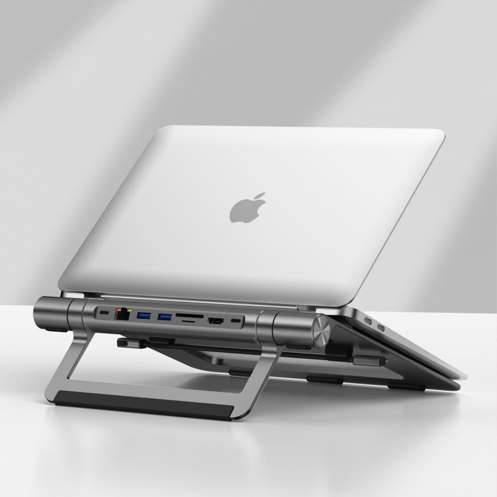 WiWU A821CH Laptop Stand + USB-C Hub