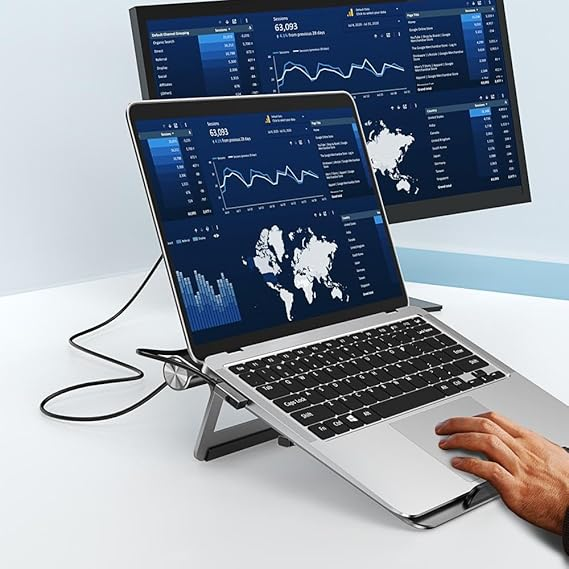 WiWU A821CH Laptop Stand + USB-C Hub - Image 4