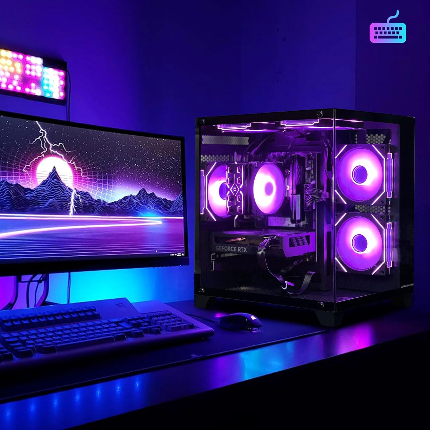 SAMA Shadow Case – PC Gamer Intel Core i7-13700F, RTX 4070, 32GB DDR5, 1TB SSD NVMe - Image 2