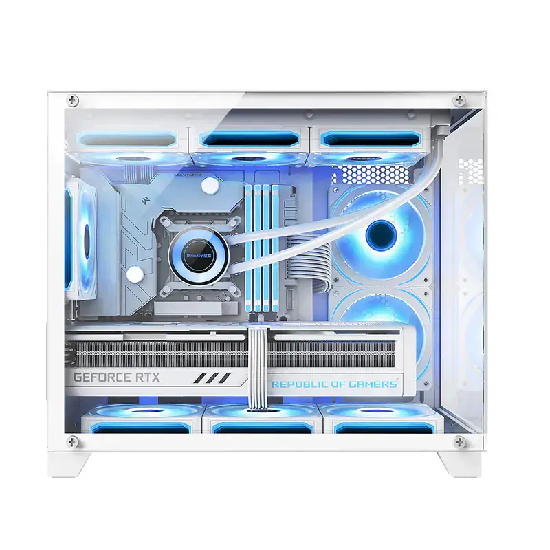 PC Gamer Huntkey S960 X White – Intel Core i7-13700, RTX 4060 8GB, 32GB RAM, SSD 1TB - Image 5