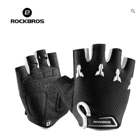 Luvas de Ciclismo ROCKBROS S145-L – Antiderrapantes e Respiráveis para Atividades ao Ar Livre