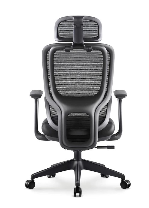 Cadeira de Escritório com Encosto Alto em Tela e Apoio de Cabeça 3D Carson (Black Frame) - Image 3