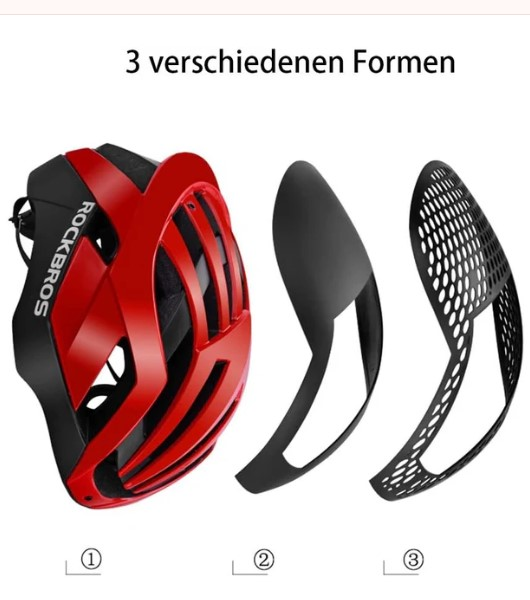 ROCKBROS TT-30-RB – Capacete de Ciclismo 3 em 1 com Óculos e Proteção Magnética - Image 3