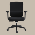Cadeira Giratória de Escritório Ergonómica E392-M com Encosto Médio em Tela