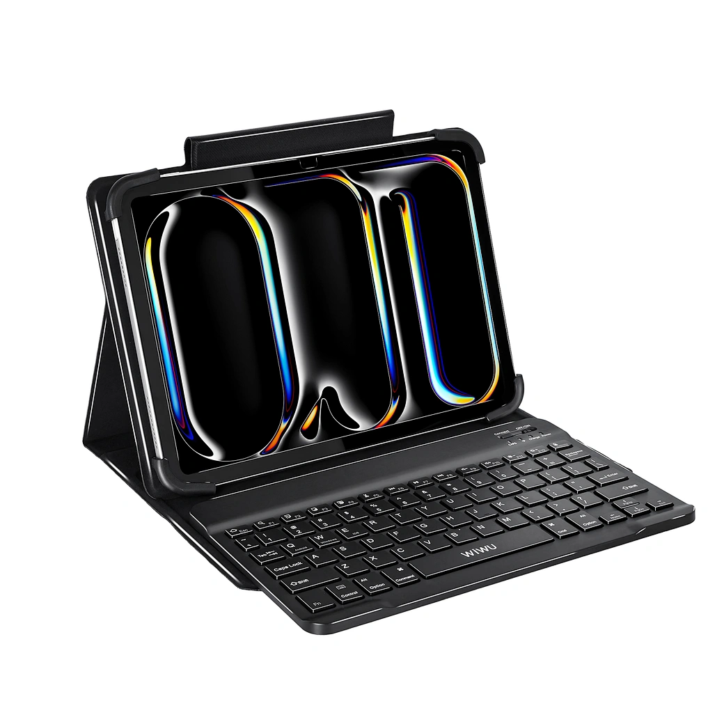 WiWU Universal Tablet Keyboard with Protective Case — Modelo W-UK001BLK9