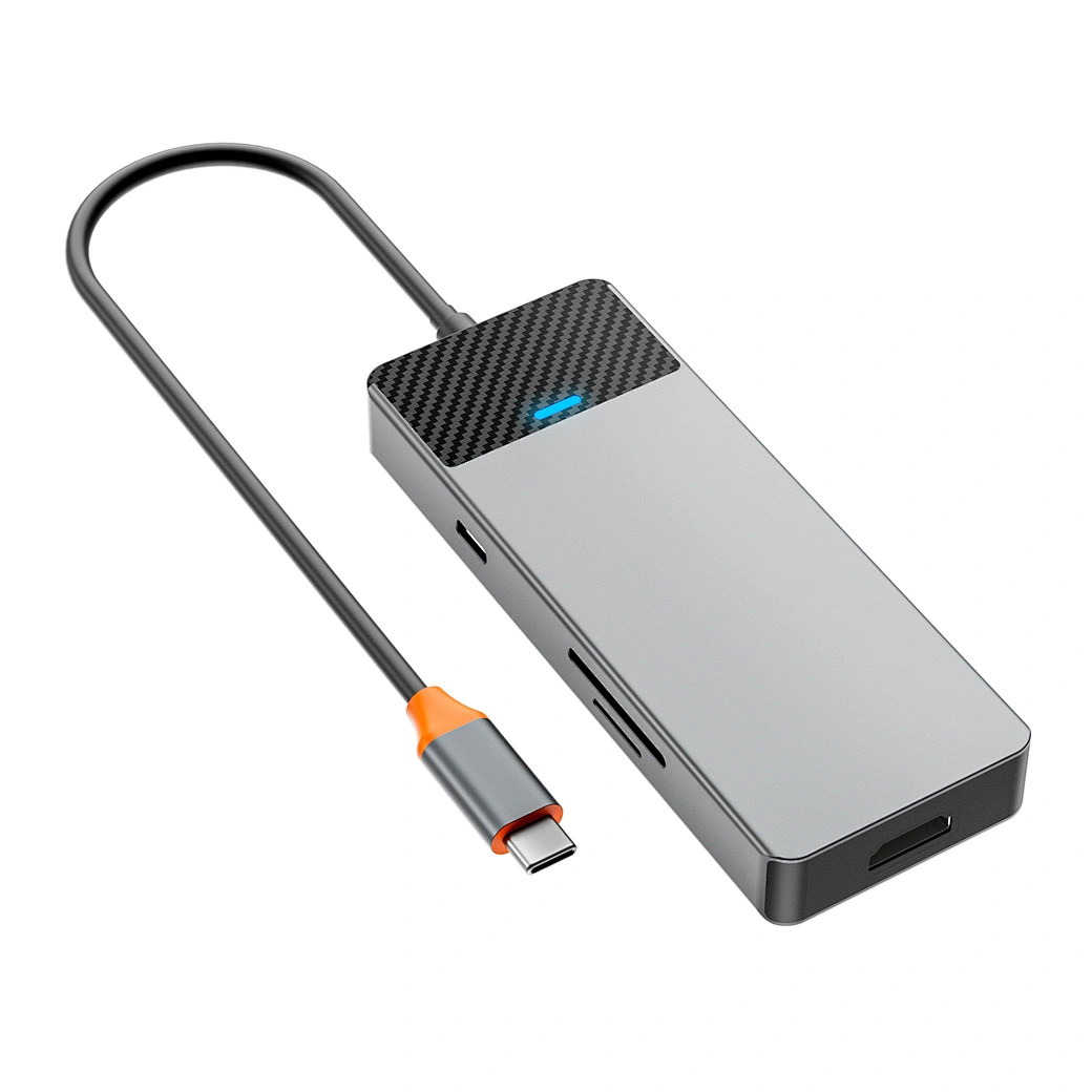 WiWU Linker 431C – Hub Tipo C 4-em-1 / múltiplas portas USB & USB-C