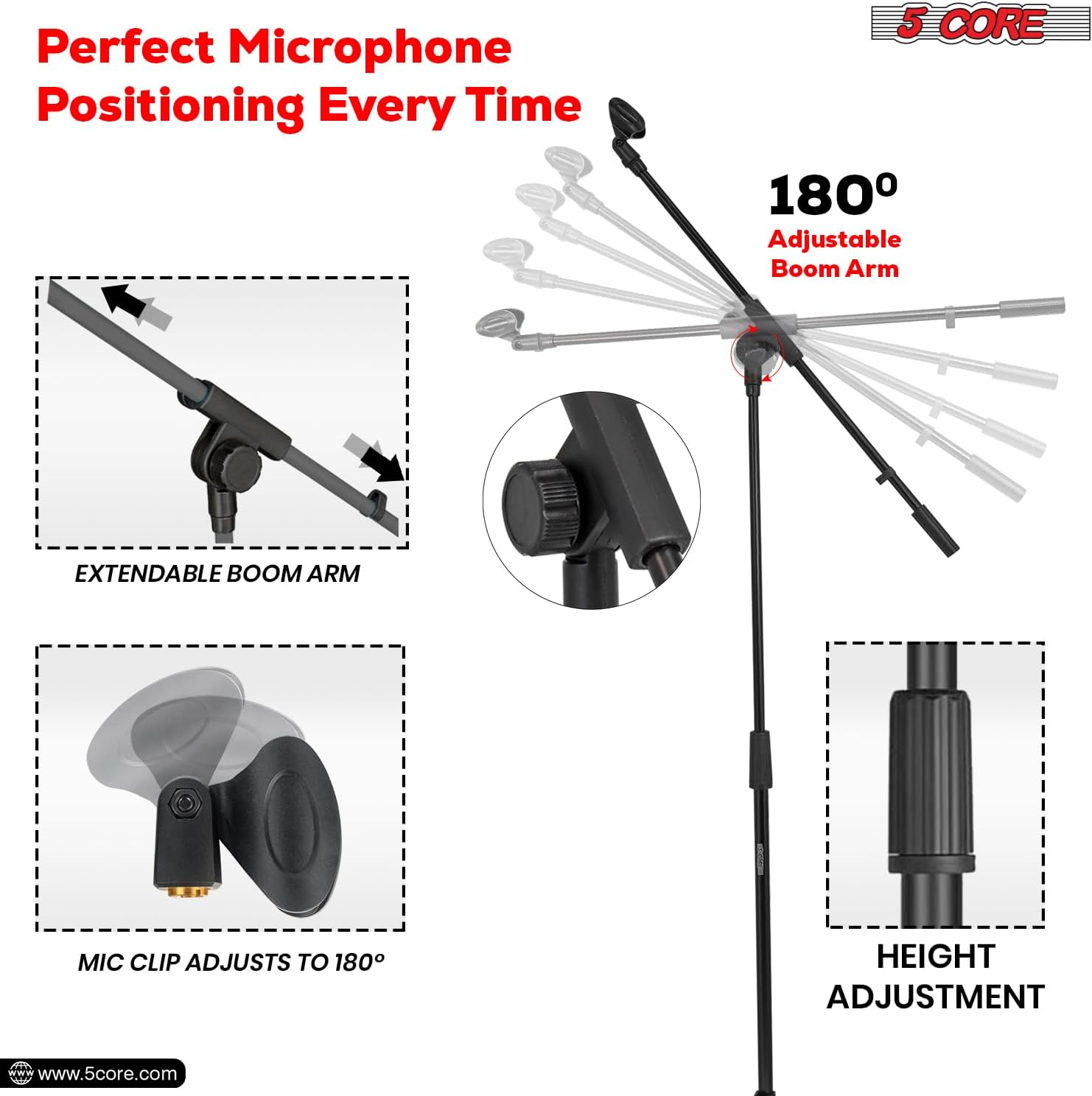 Microphone Stand Tripé M300 - Image 5
