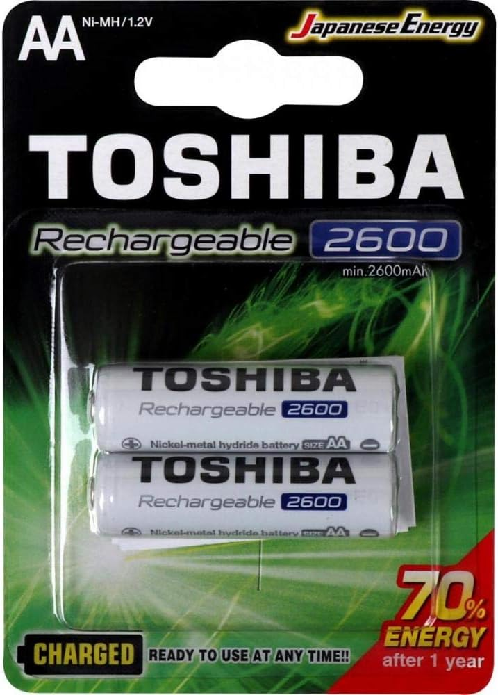 Pilhas Toshiba AA – Pack com 2 Unidades