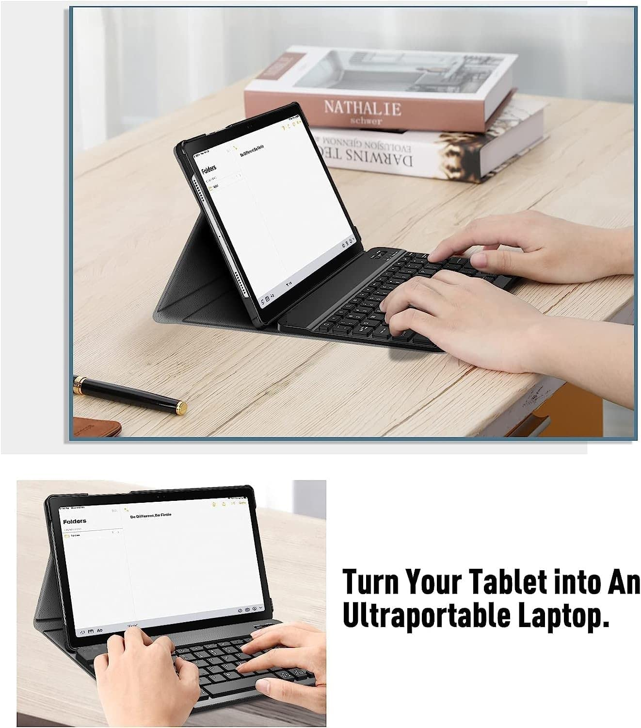 Tab Case Smart Keyboard” para A7 Lite / A8 - Image 5