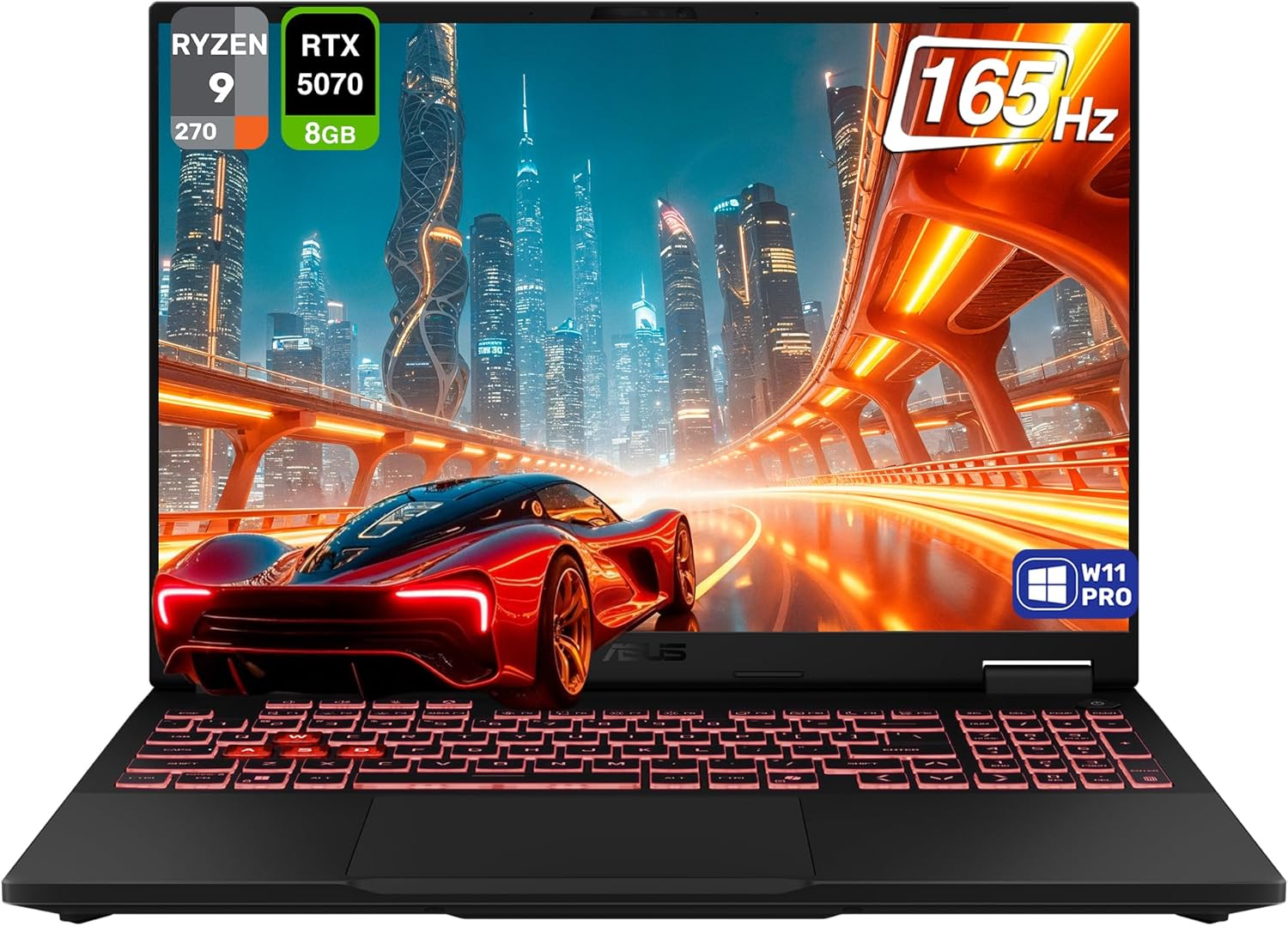 ASUS TUF Gaming A16 FA608UP – Ryzen 9 / RTX 5070 / 32GB RAM / 1TB SSD / 16” 165Hz / Copilot+ PC – Jeagar Gray