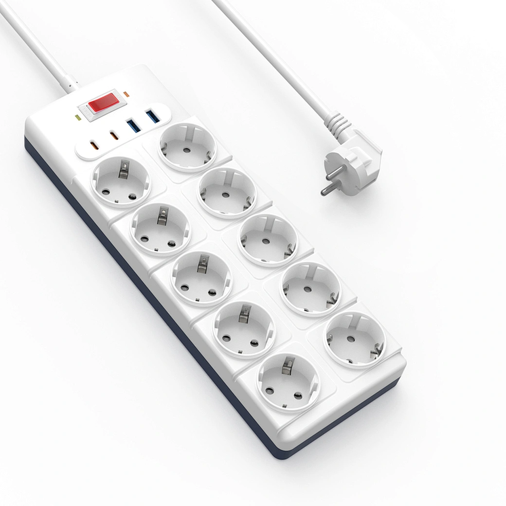 WiWU Wi-S008 PS1042 20W GaN 14-in-1 High Capacity Power Strip