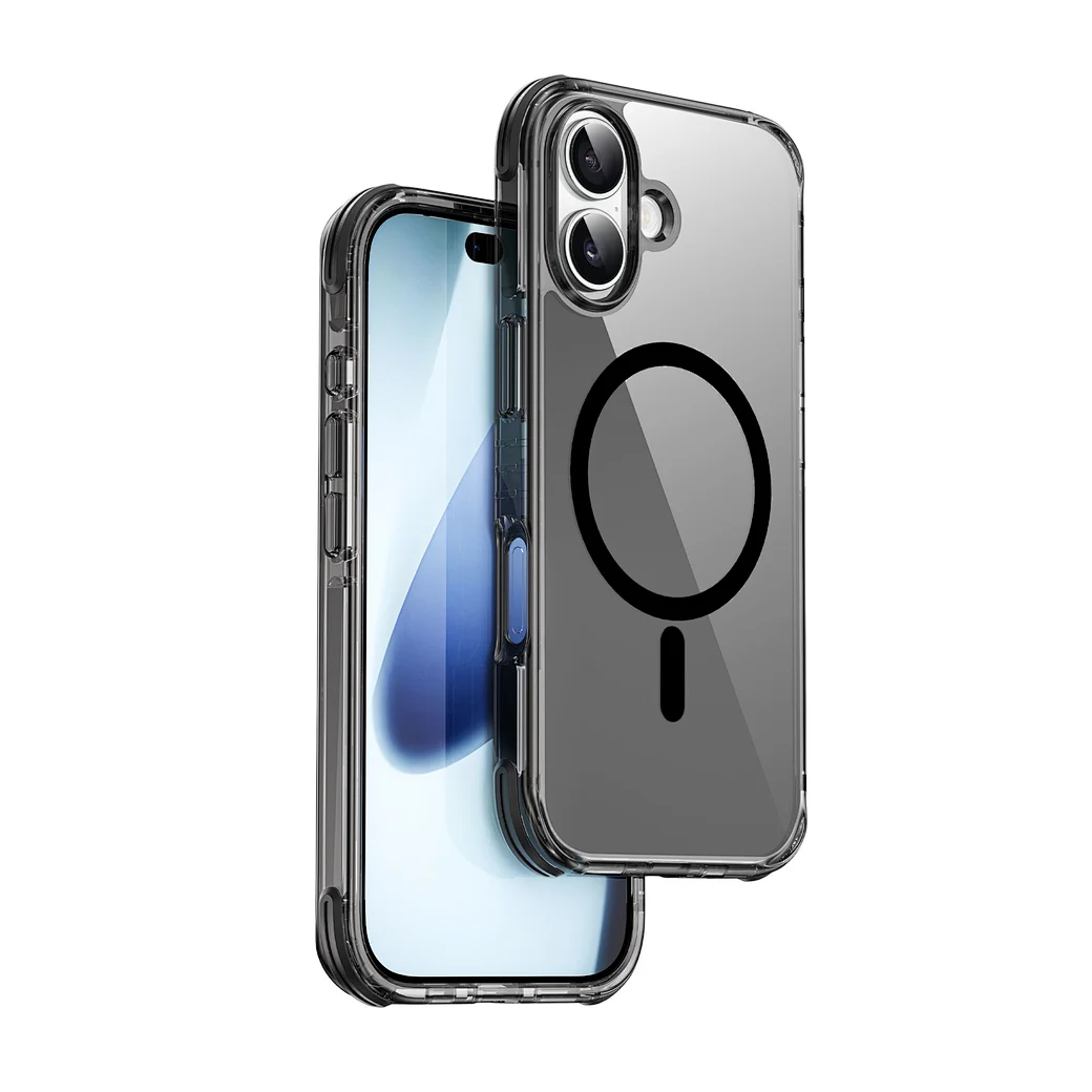 WiWU HCC-203 Hybrid Magnetic Clear Case 3D Armor Triple Layer Shockproof Cover