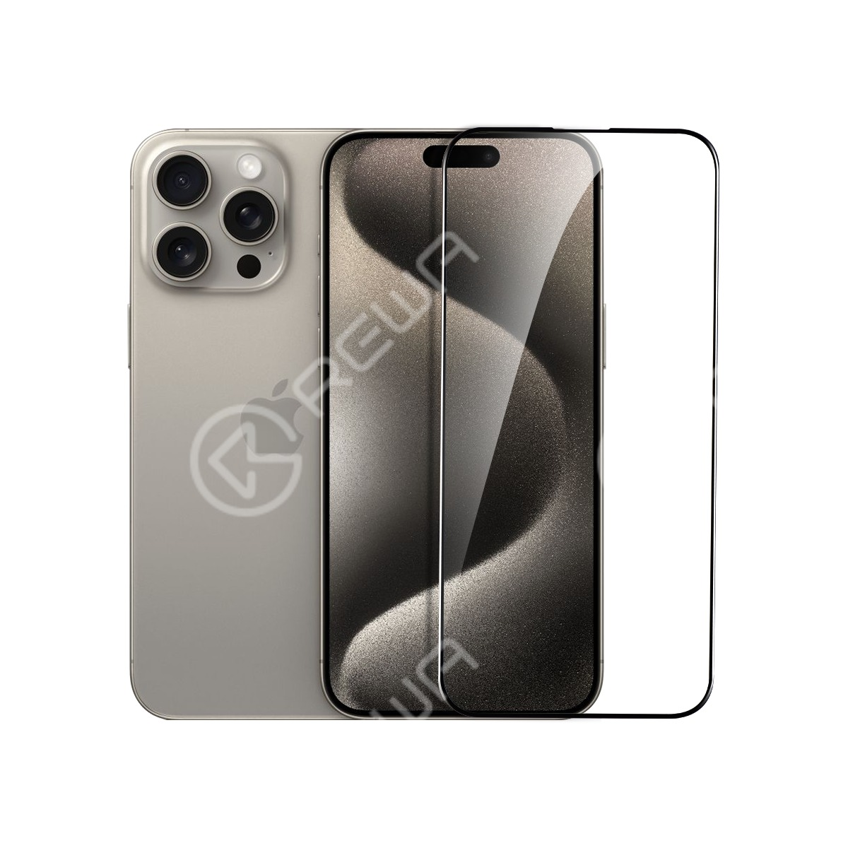 REWA Glass Clear para iTelefone 15 Pro Max, 16 Pro Max e 17 Pro Max