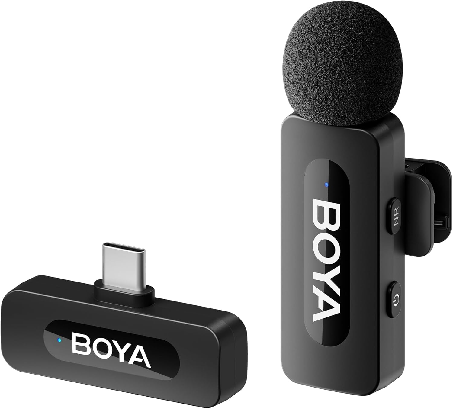 Microfone lapela sem fios BOYA BY-V10 USB-C