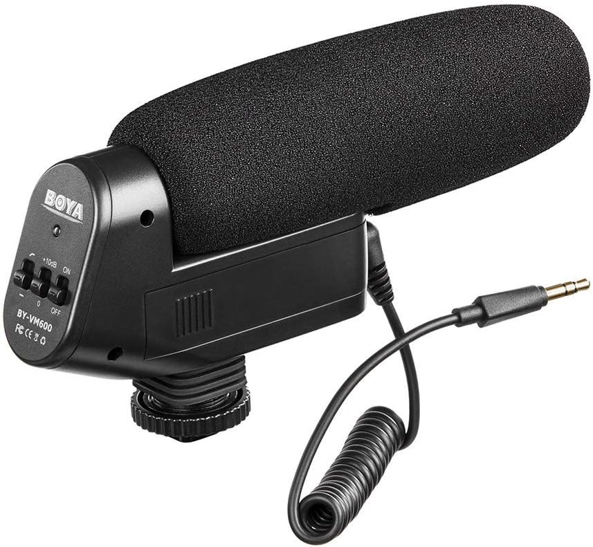 Microfone Condensador BOYA BY-VM600 para Câmeras DSLR