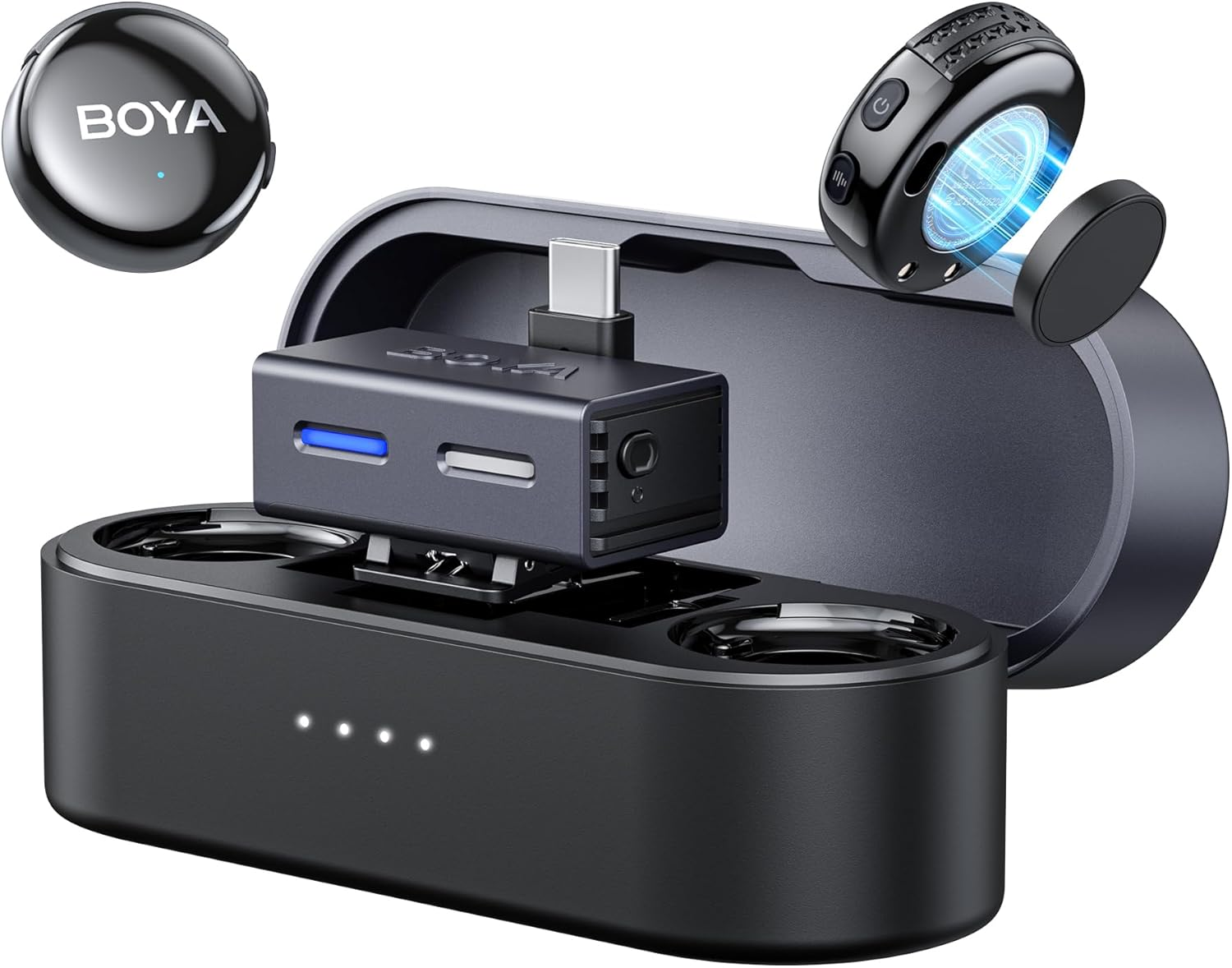 Microfone lapela sem fio BOYALINK 3 Type-C