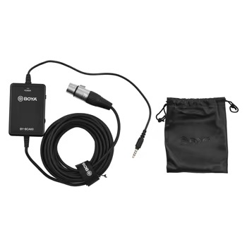 Adaptador de Áudio BOYA BY-BCA60 (XLR Fêmea para TRRS 3,5 mm)